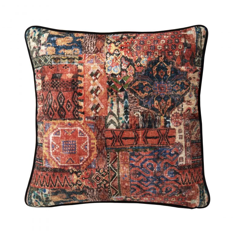 Linwood Fabrics Fez Paprika Velvet Cushion