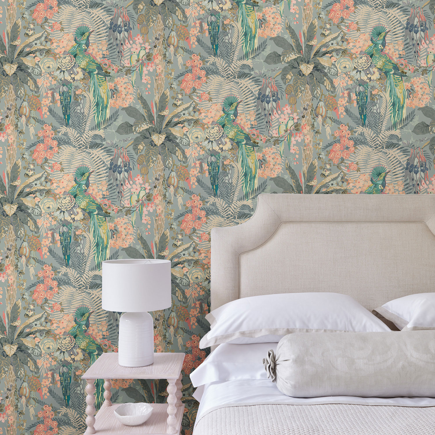 Rainforest Rabble Powder Blue - Image 5